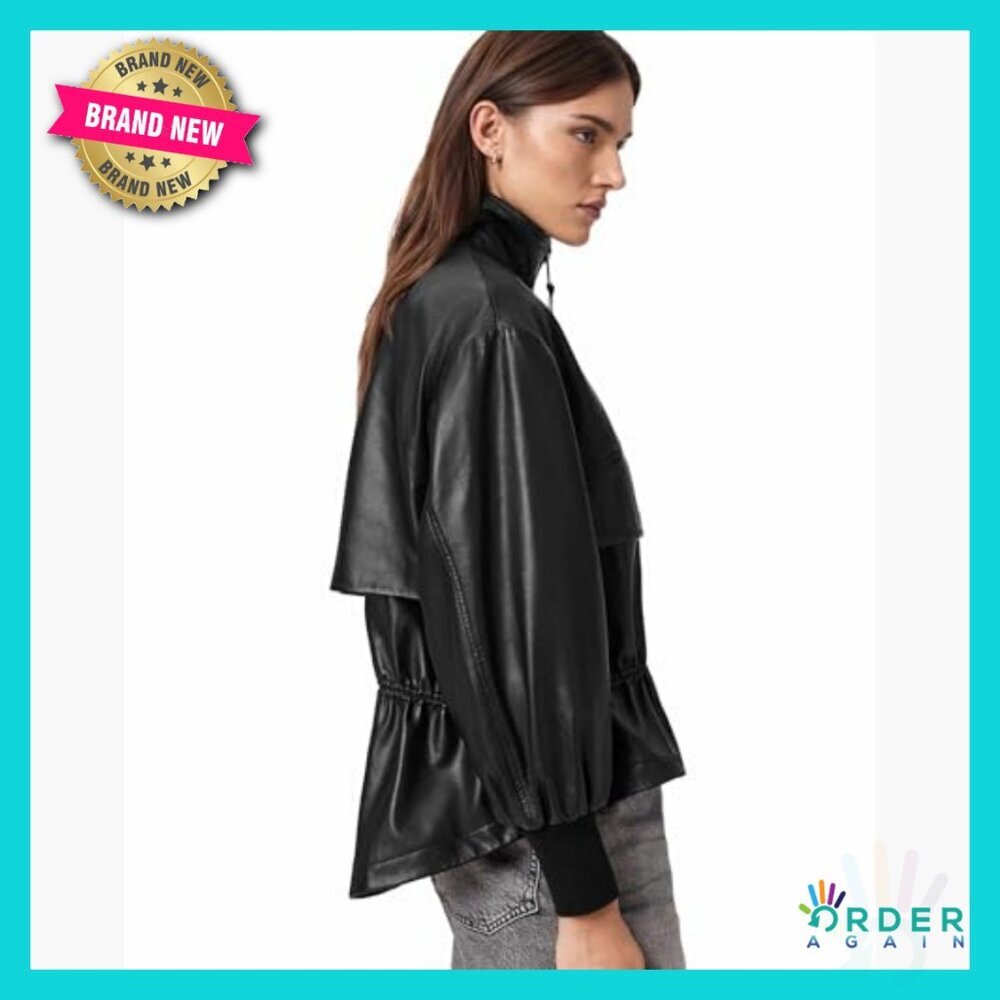 Sheep Leather Casual Jacket Relaxed Fit Classic Chic Outerwear Timeless - Picture 6 of 7